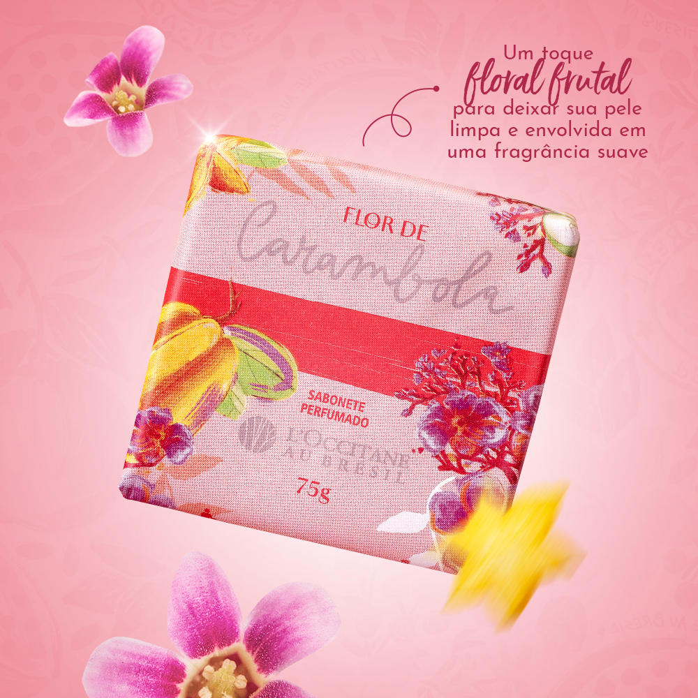 Sabonete Perfumado Flor de Carambola 75g, ,  large image number 1